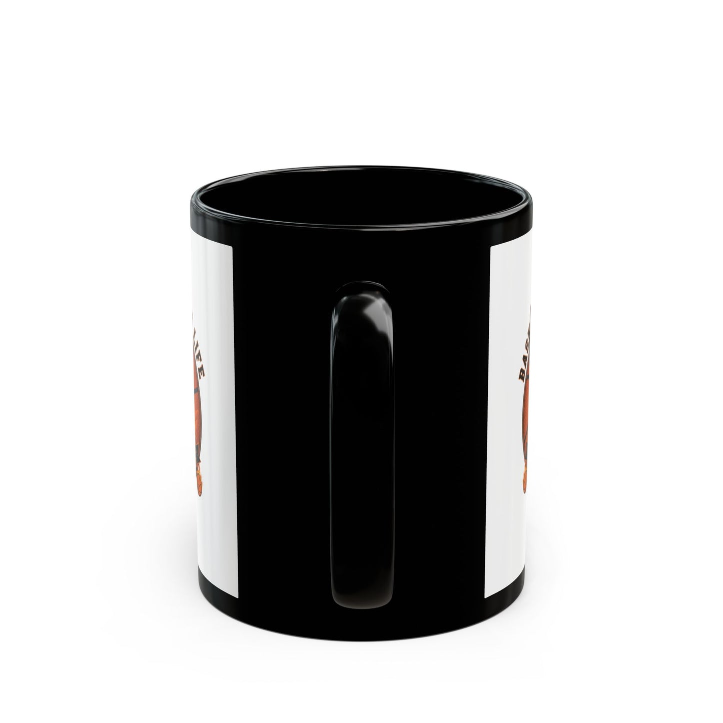 Basketball Is Life Black Mug