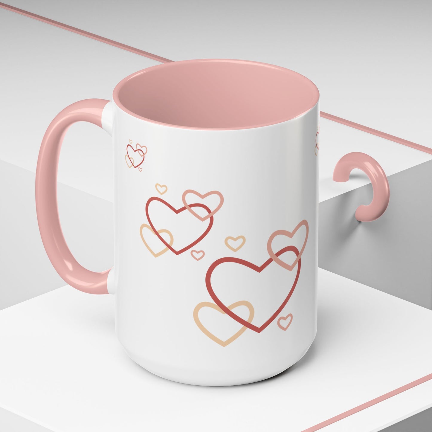 Love Heart Accent Coffee Mug