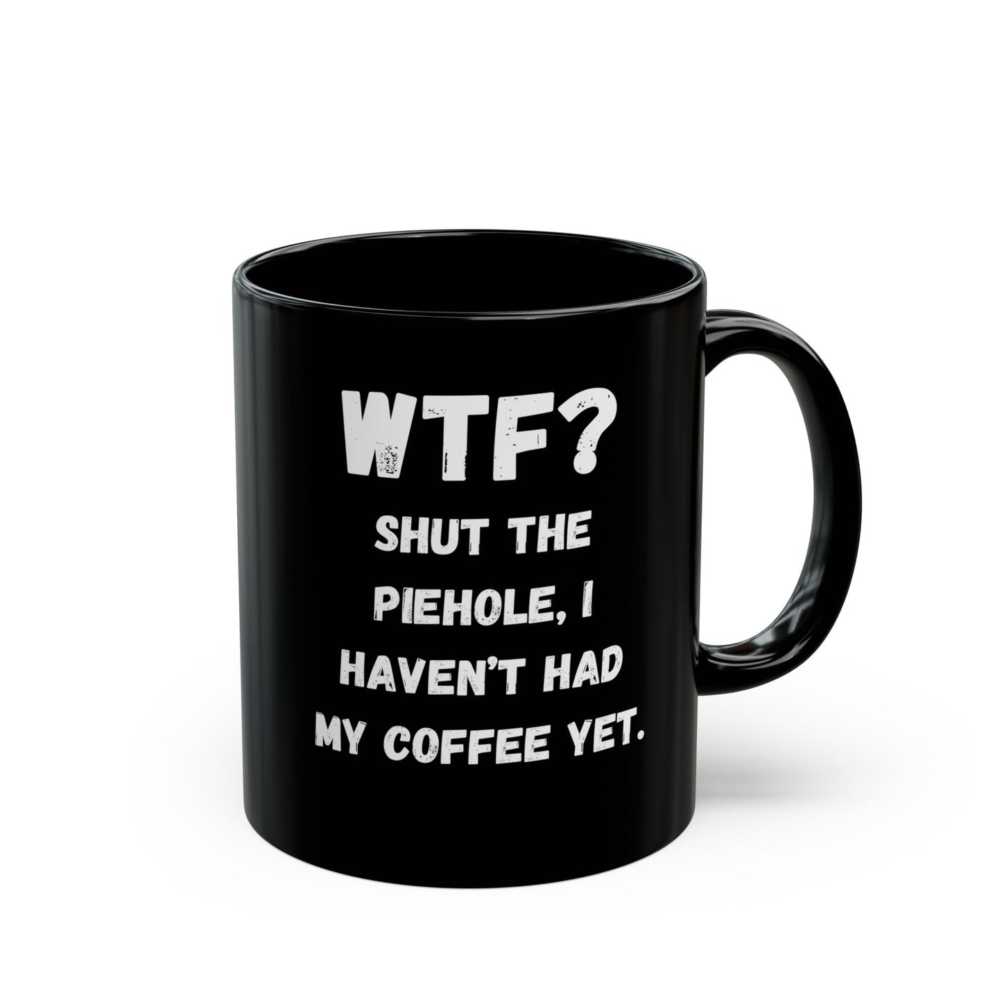 Funny "WTF?" Coffee Mug - Black