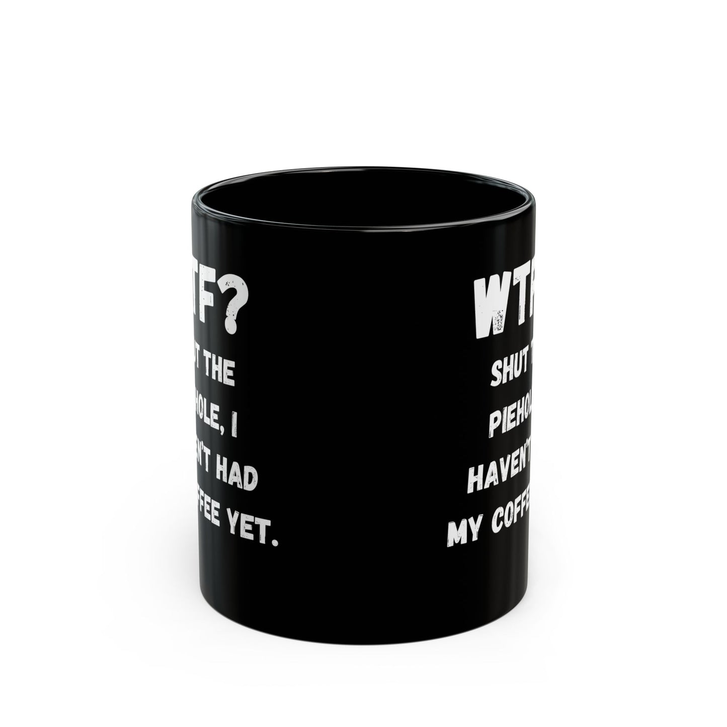 Funny "WTF?" Coffee Mug - Black