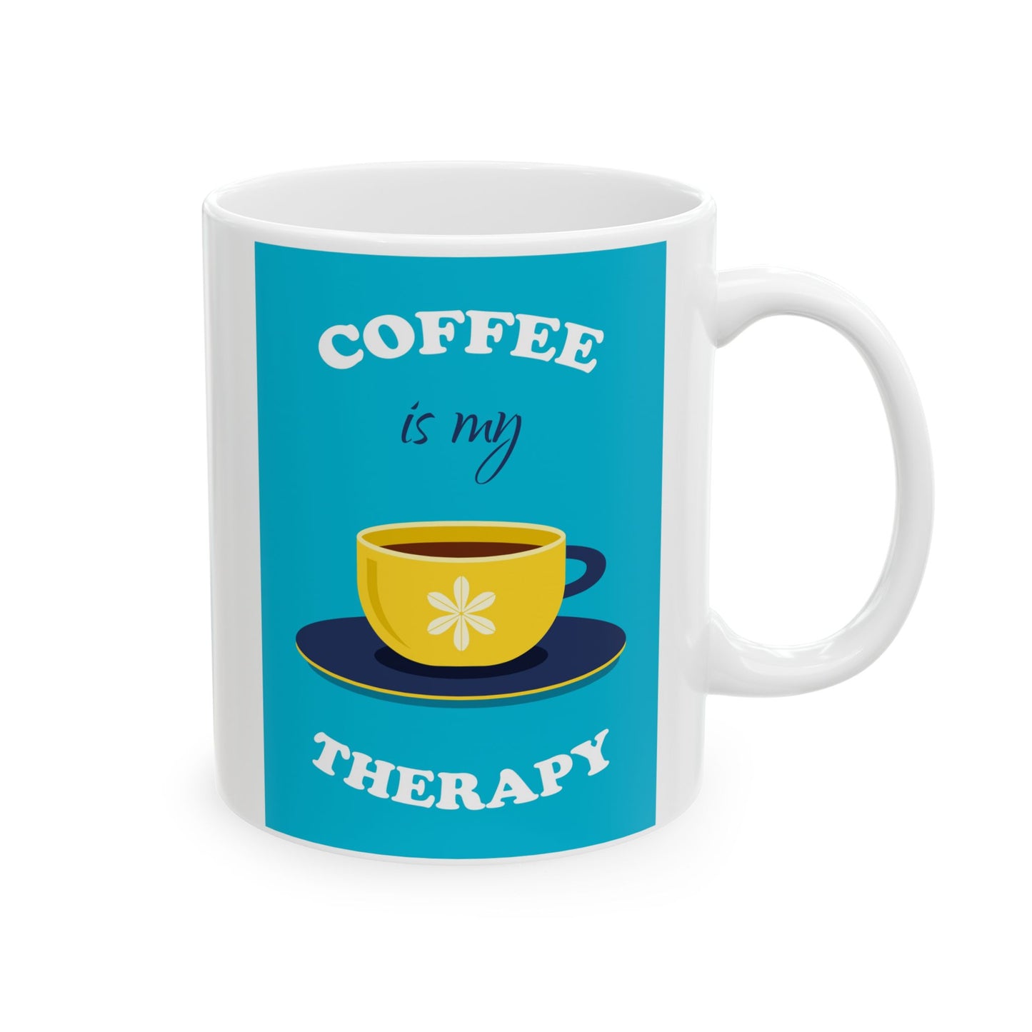 Cheerful Ceramic Mug with Positive Vibes, Fun Coffee Cup, Gift for Friends, Motivational Drinkware, Bright Home Decor, Unique Birthday [...]