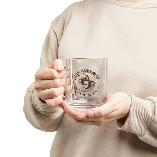 The Cozy Mug Glass Coffee Mug, Personalized Drinkware for Home or Office, Ideal for Gifts, Tea Lovers, Instant Coffee, Hot Beverage Mug