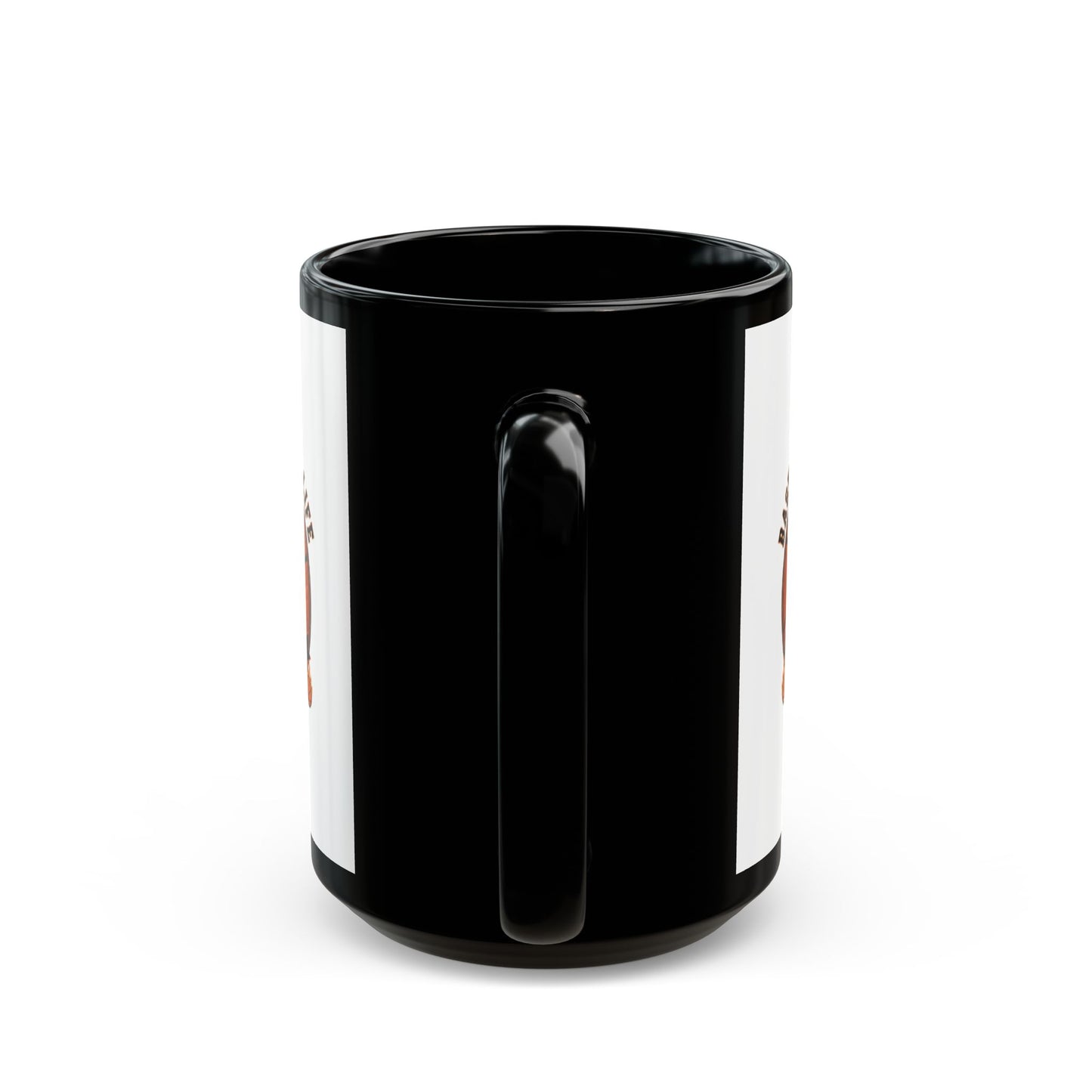 Basketball Is Life Black Mug