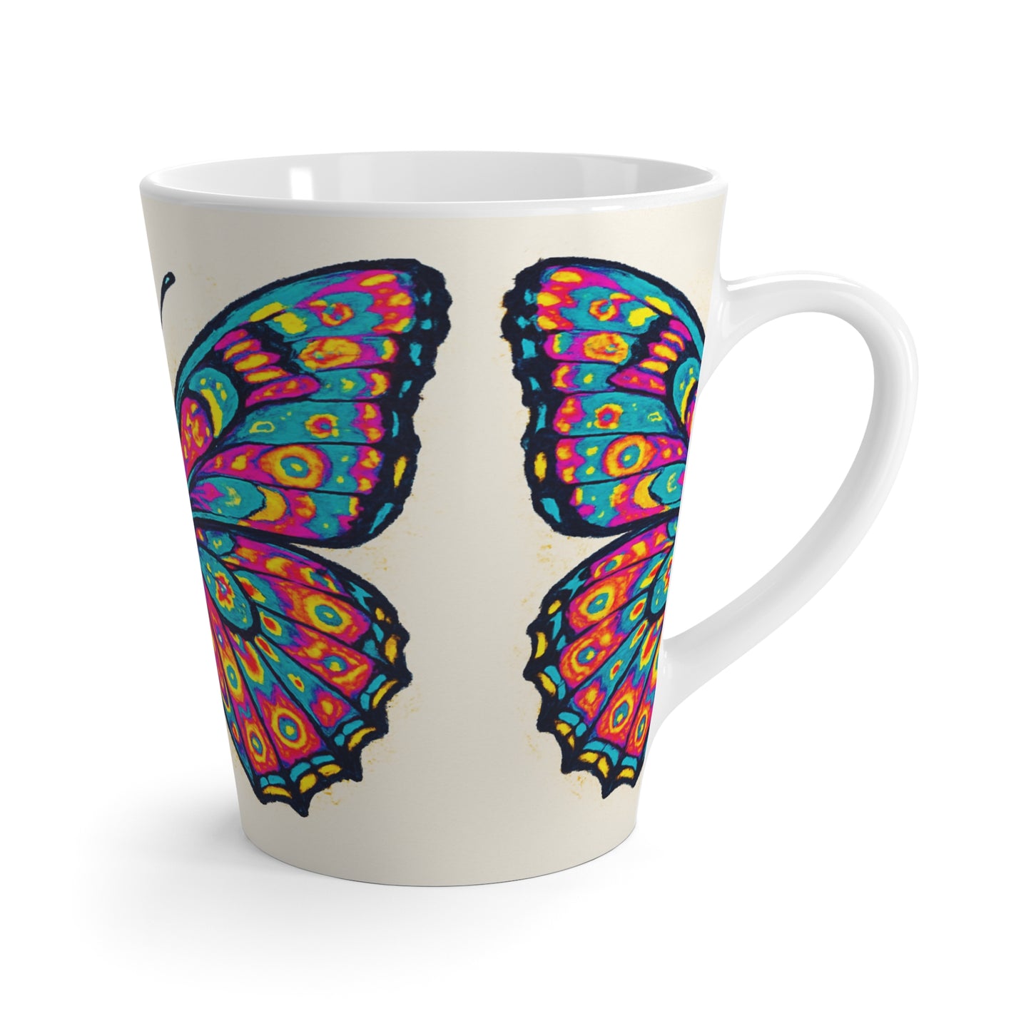 Colorful Butterfly Latte Mug