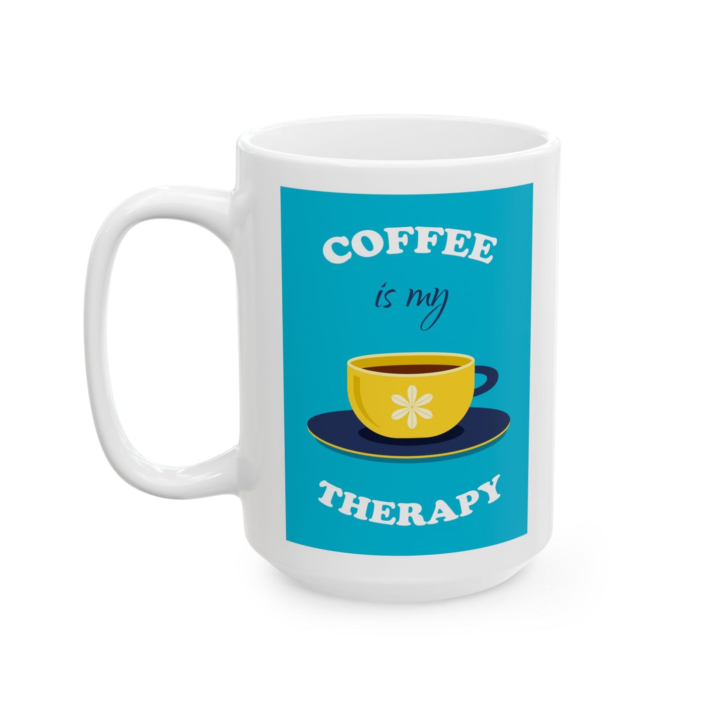 Cheerful Ceramic Mug with Positive Vibes, Fun Coffee Cup, Gift for Friends, Motivational Drinkware, Bright Home Decor, Unique Birthday [...]