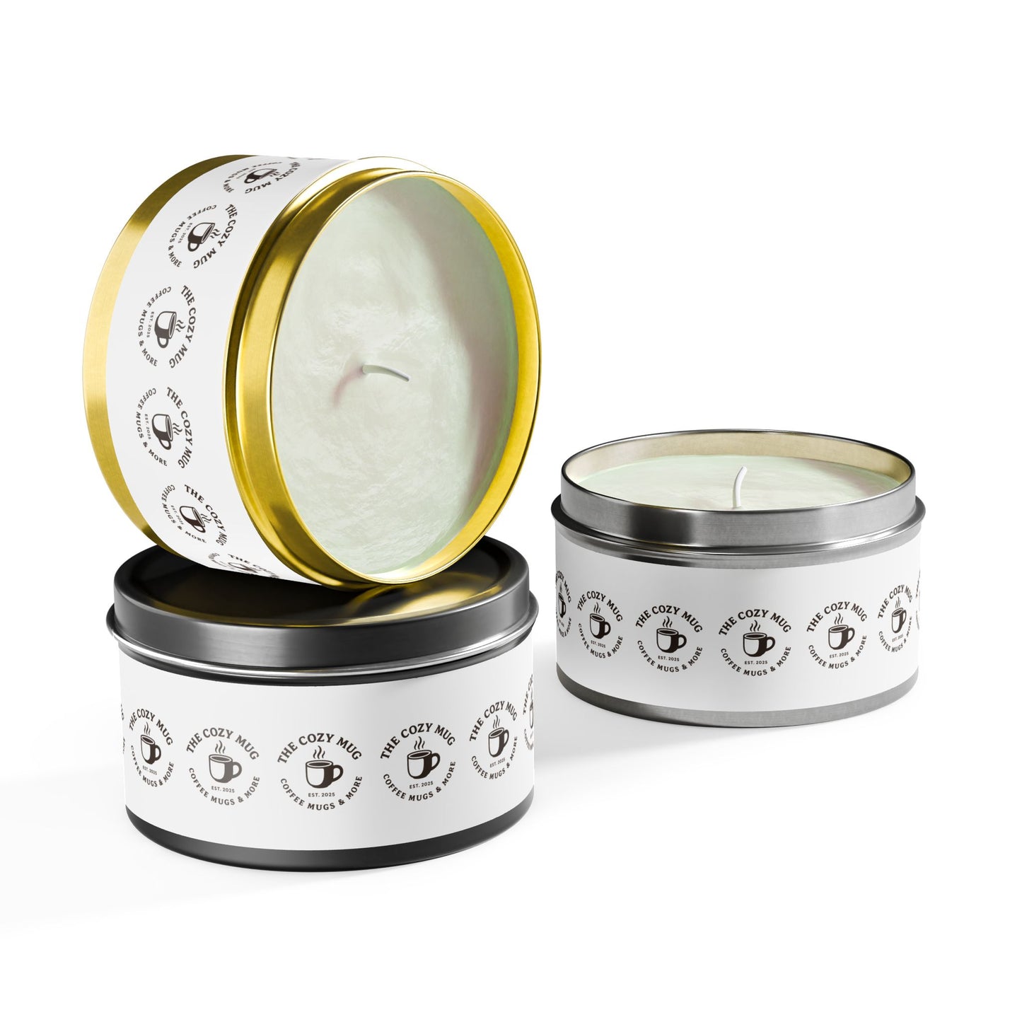 The Cozy Mug Coffee Scented Tin Candles