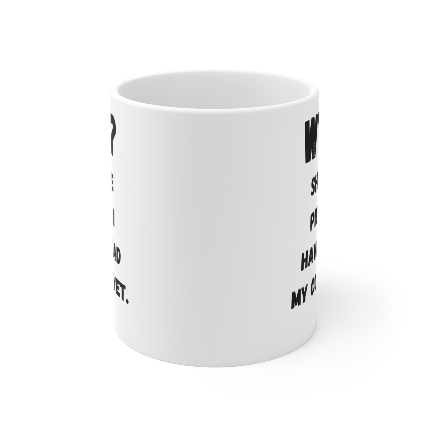 Funny "WTF?" Coffee Mug - White