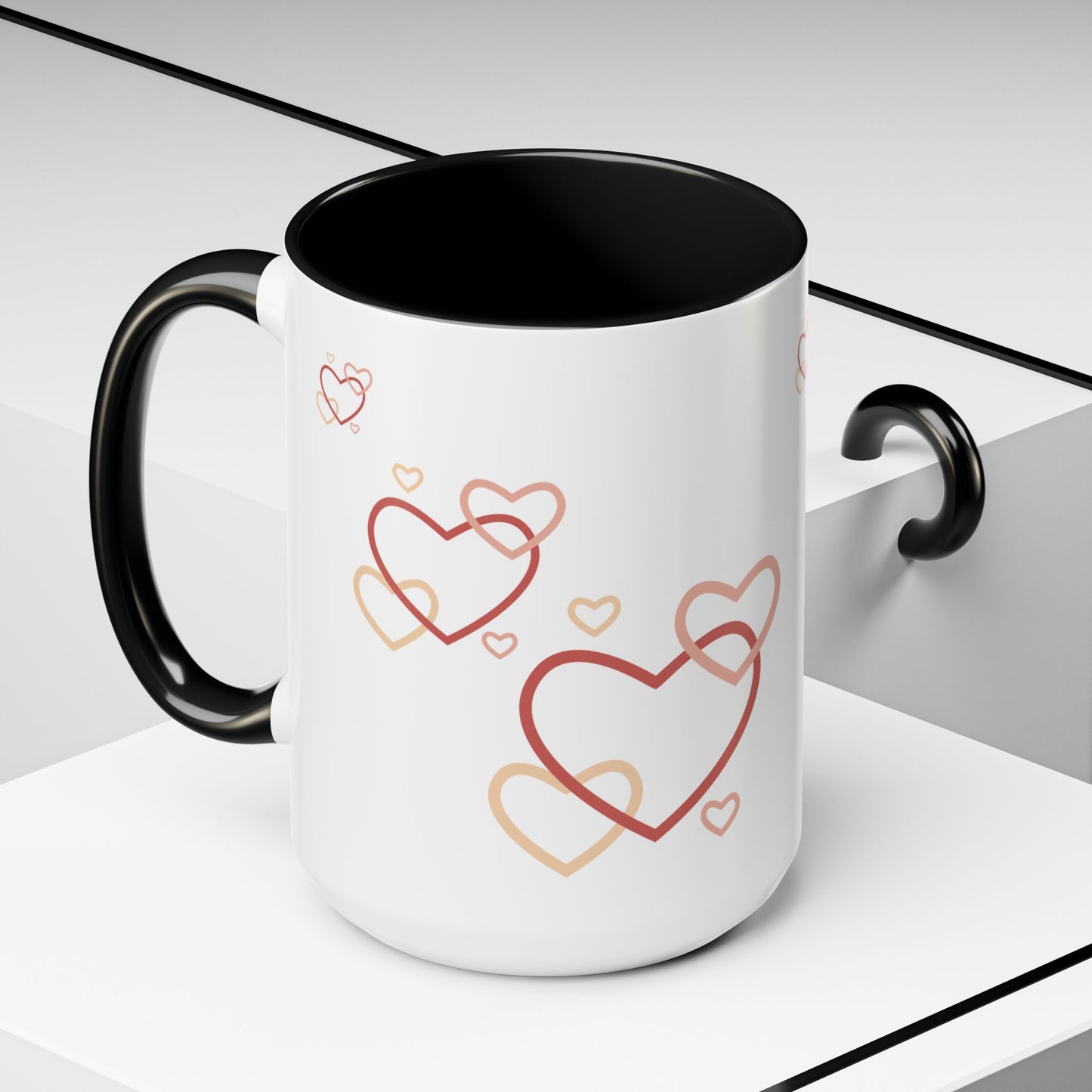 Love Heart Accent Coffee Mug