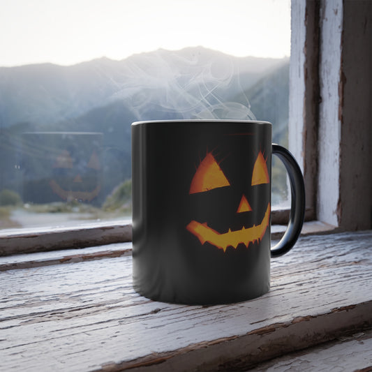 Halloween Color Morphing Mug - Fun Gift for Fall Celebrations, Pumpkin Spice Lovers, Unique Coffee Mug, Seasonal Drinkware, Spooky Decor