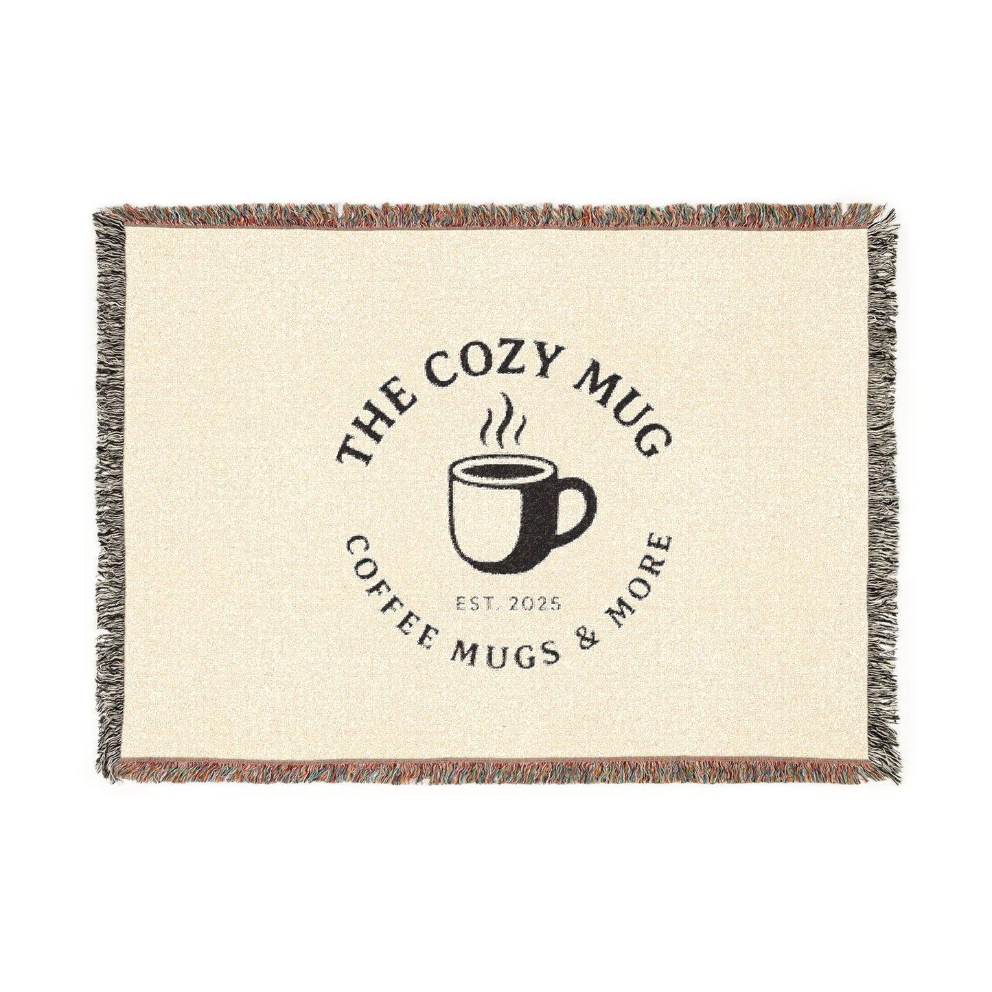 The Cozy Mug Cozy Woven Coffee Blanket - Various Sizes