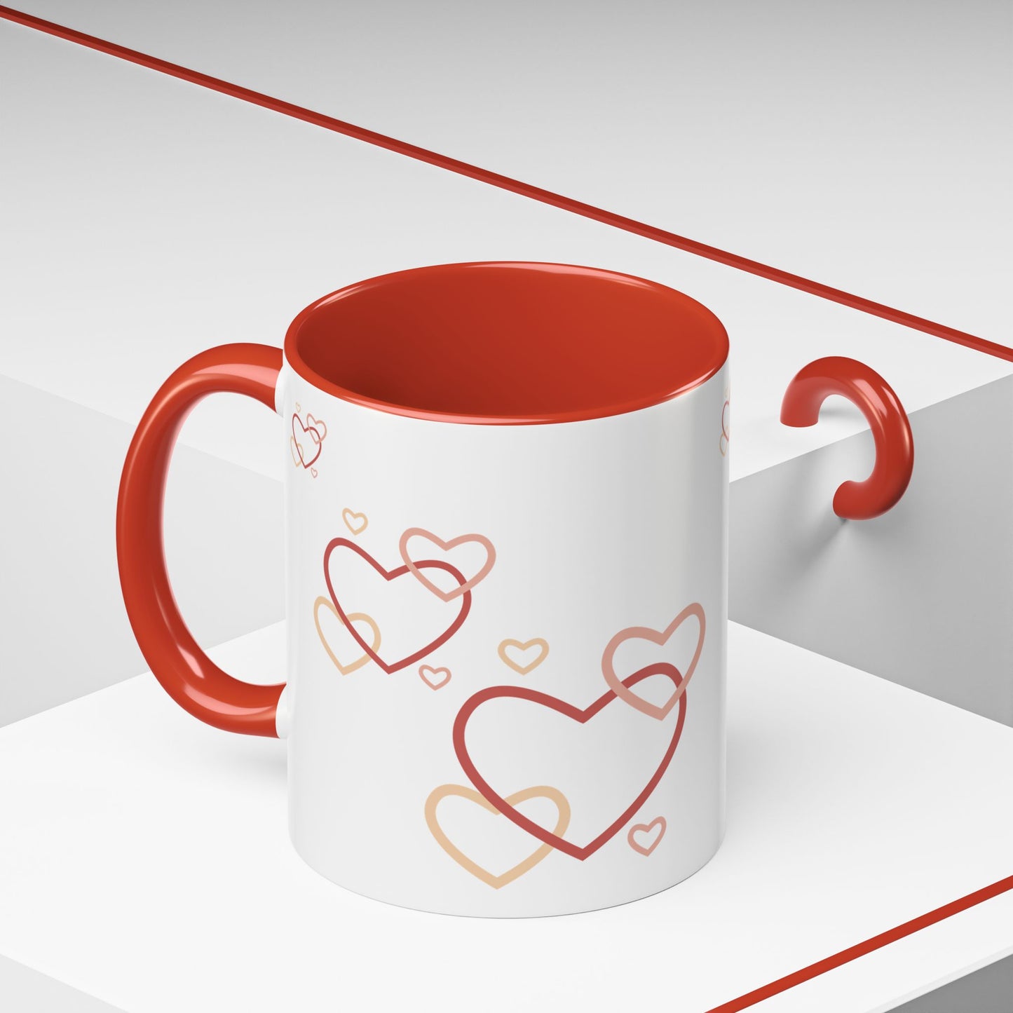 Love Heart Accent Coffee Mug