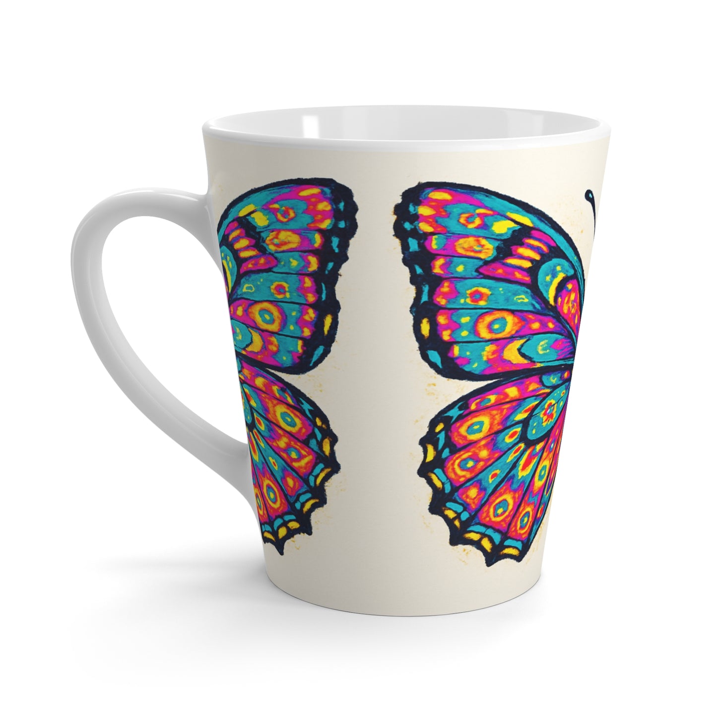 Colorful Butterfly Latte Mug