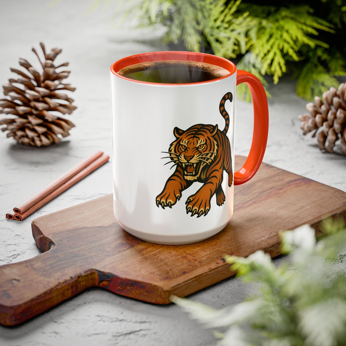 Cincinnati Bengal Tiger Mugs - Fun Colorful Coffee Cups, Gift for Cincinnati Bengal Fans, Eco-Friendly Drinkware, Perfect for Birthdays & Housewarming