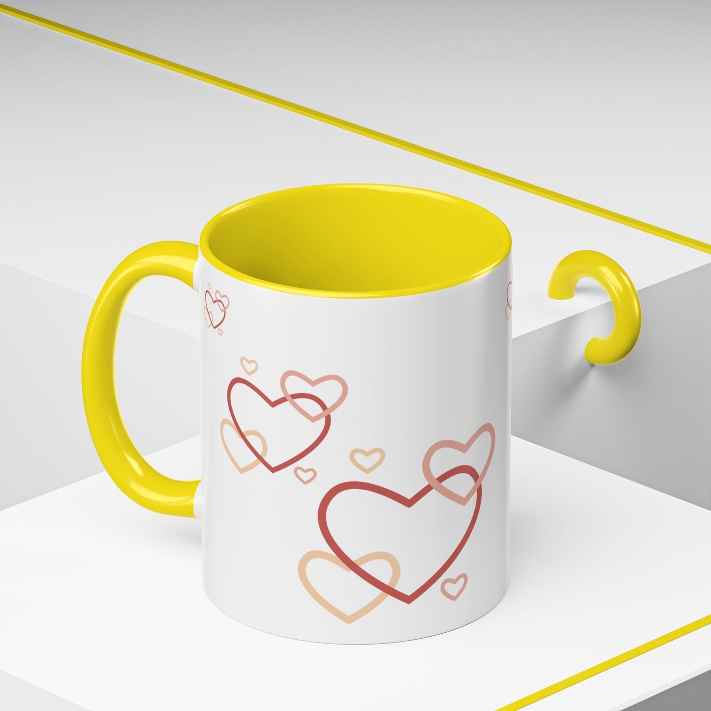 Love Heart Accent Coffee Mug