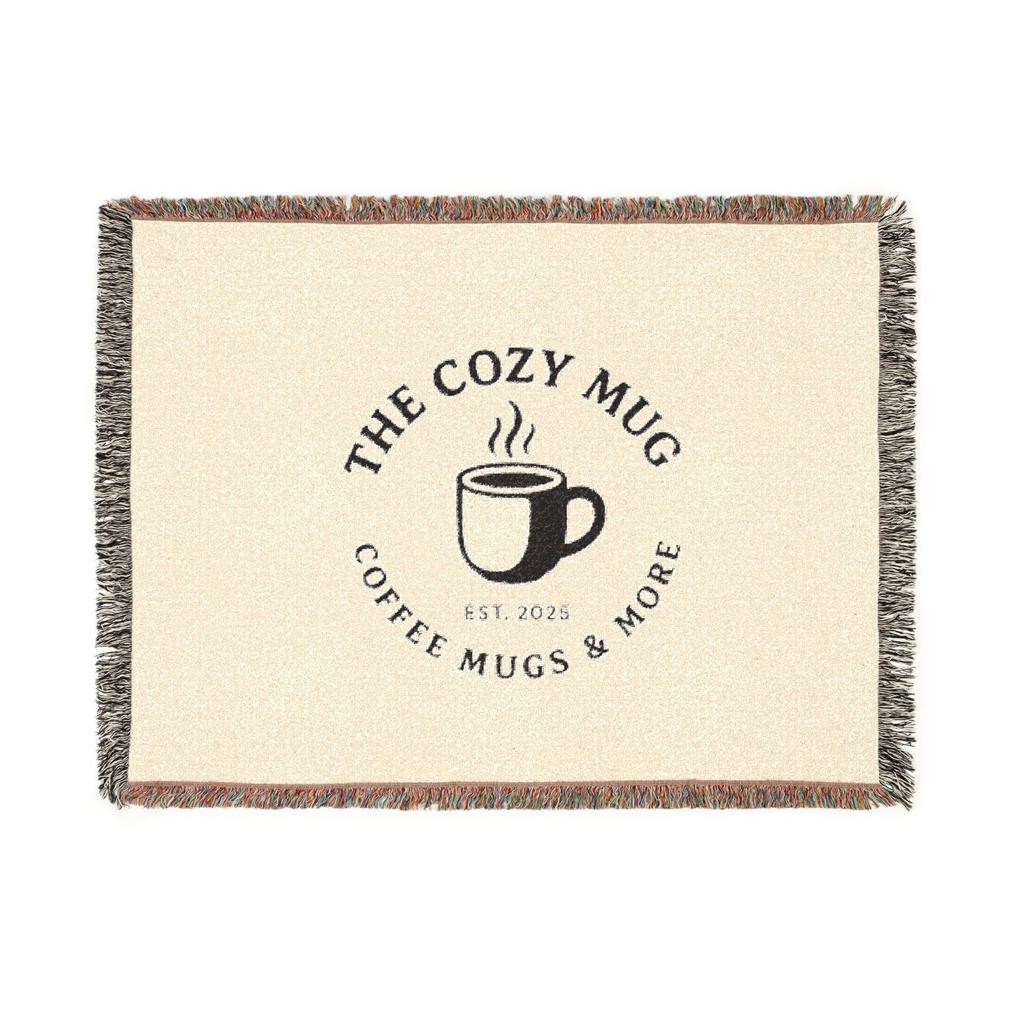 The Cozy Mug Cozy Woven Coffee Blanket - Various Sizes
