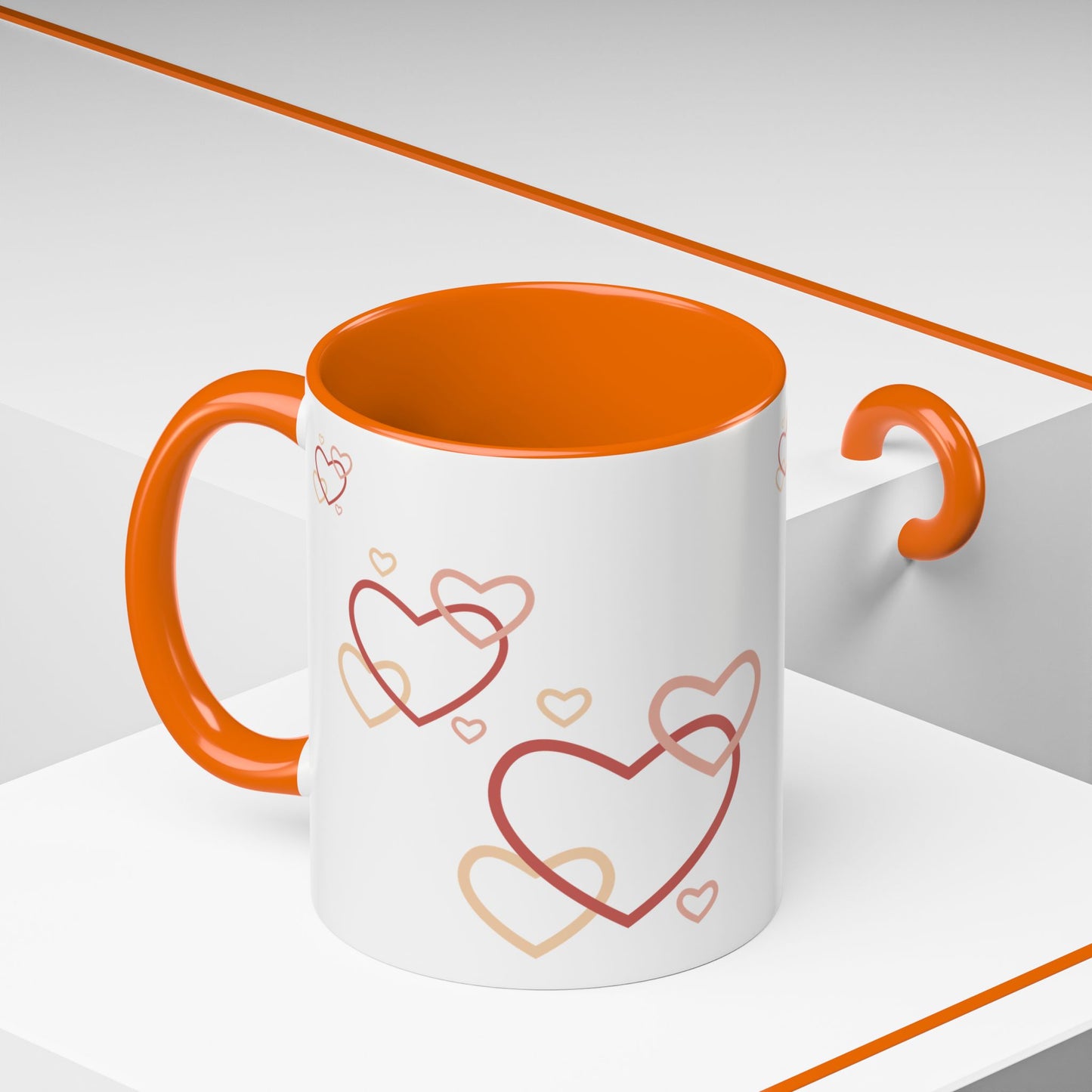 Love Heart Accent Coffee Mug