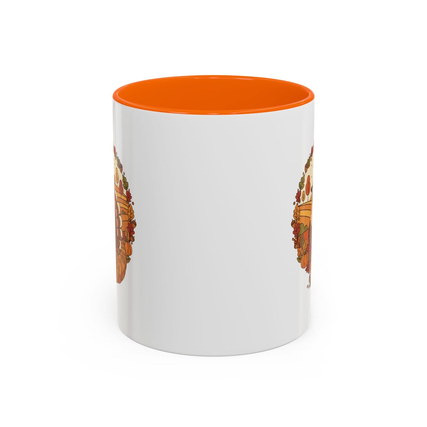 Thanksgiving Turkey Accent Coffee Mug - Various Colors