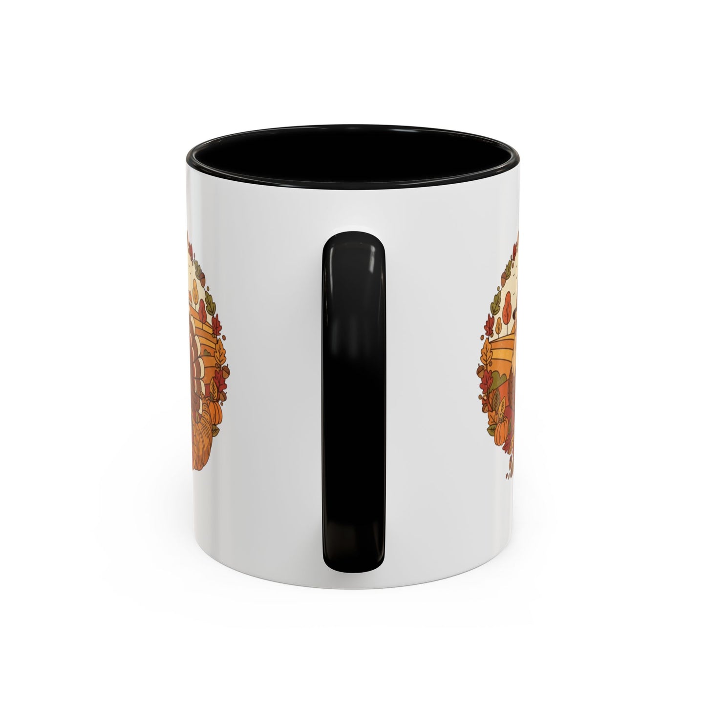 Thanksgiving Turkey Accent Coffee Mug - Various Colors