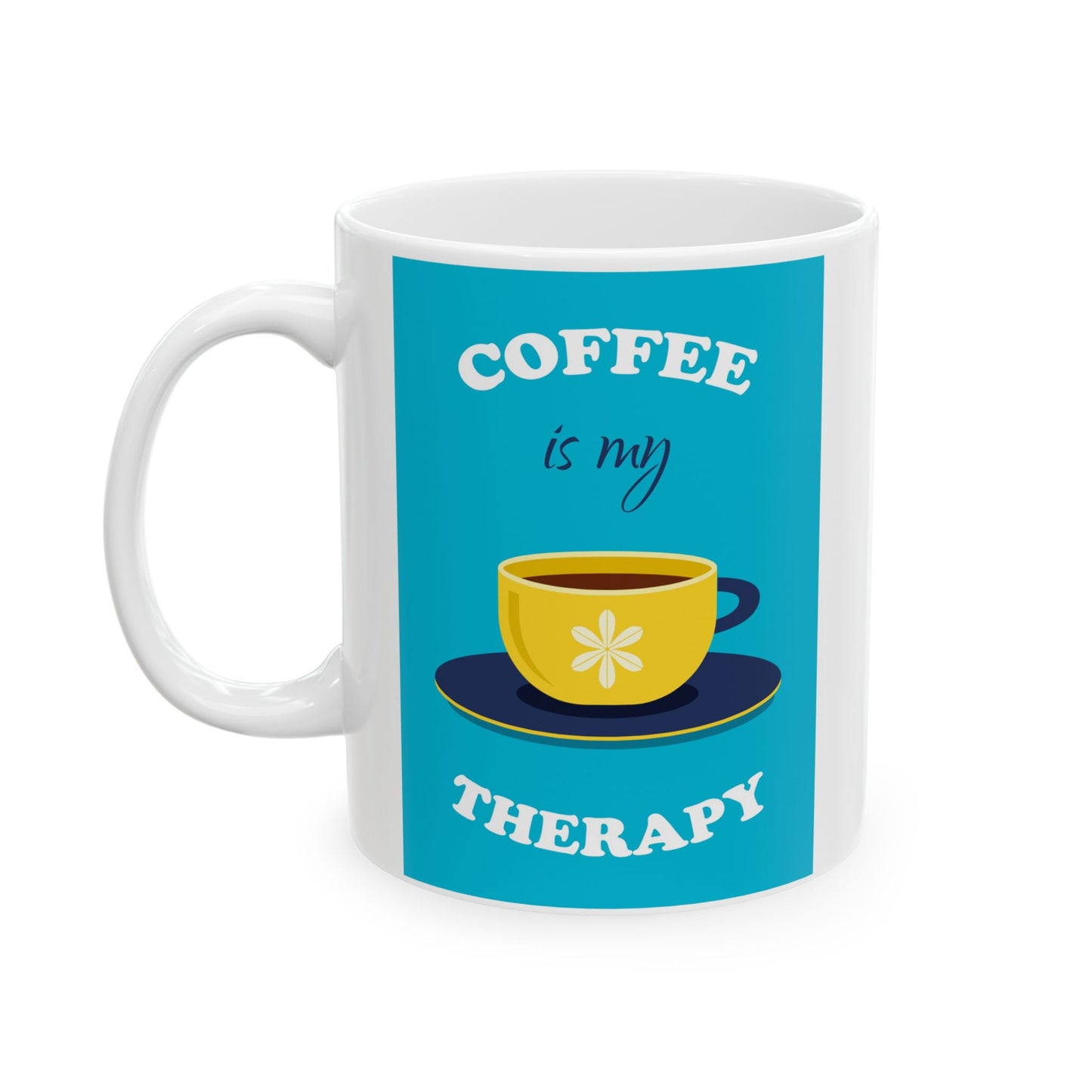 Cheerful Ceramic Mug with Positive Vibes, Fun Coffee Cup, Gift for Friends, Motivational Drinkware, Bright Home Decor, Unique Birthday [...]