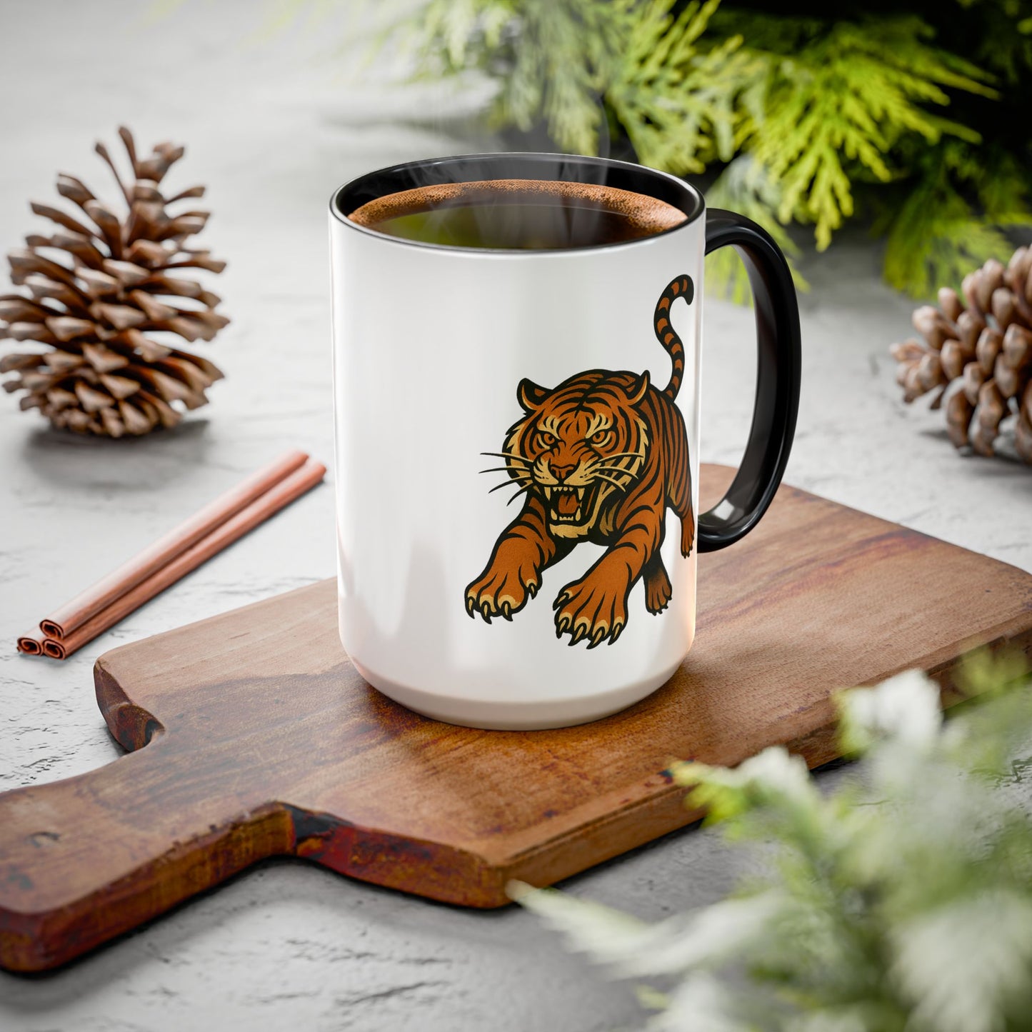 Cincinnati Bengal Tiger Mugs - Fun Colorful Coffee Cups, Gift for Cincinnati Bengal Fans, Eco-Friendly Drinkware, Perfect for Birthdays & Housewarming