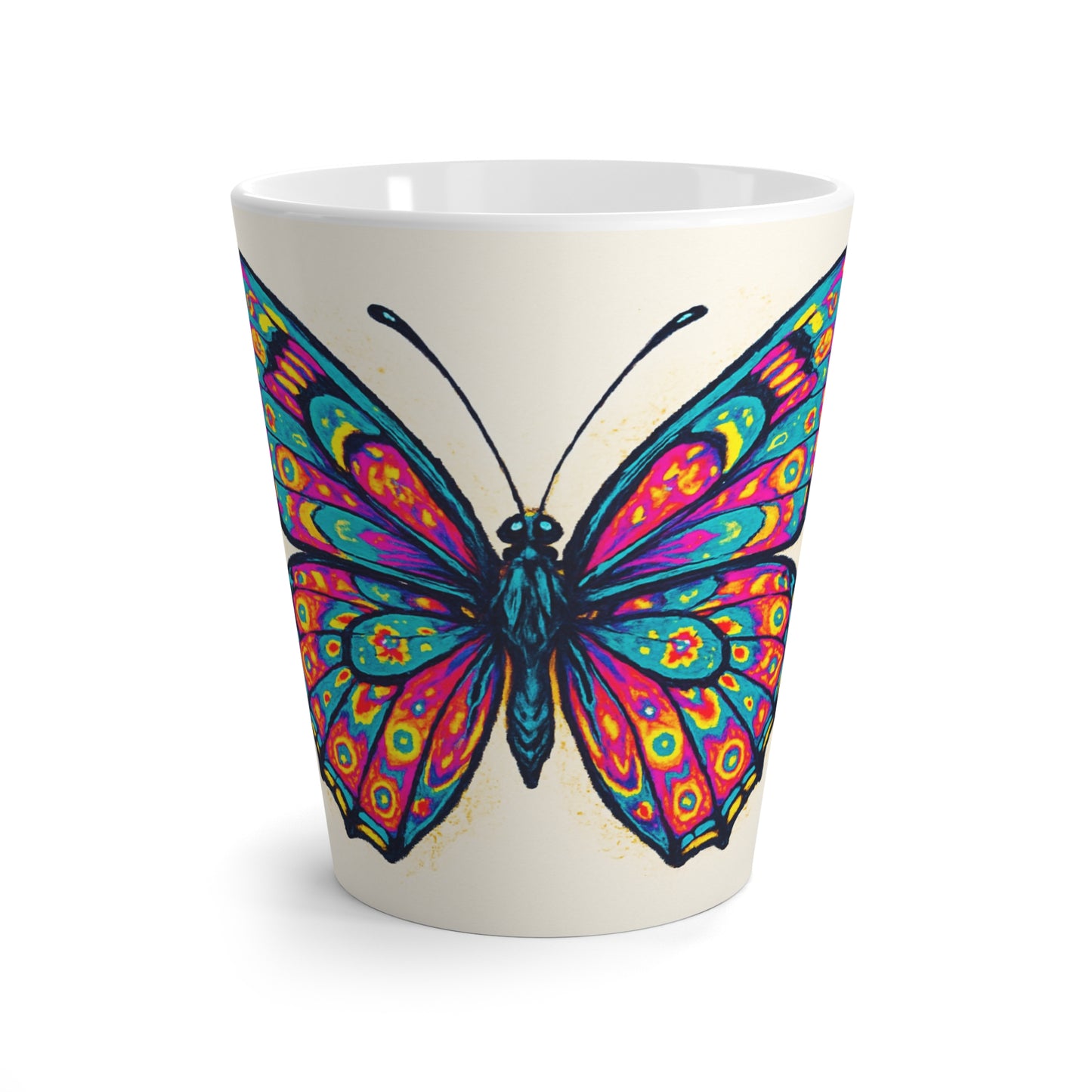 Colorful Butterfly Latte Mug