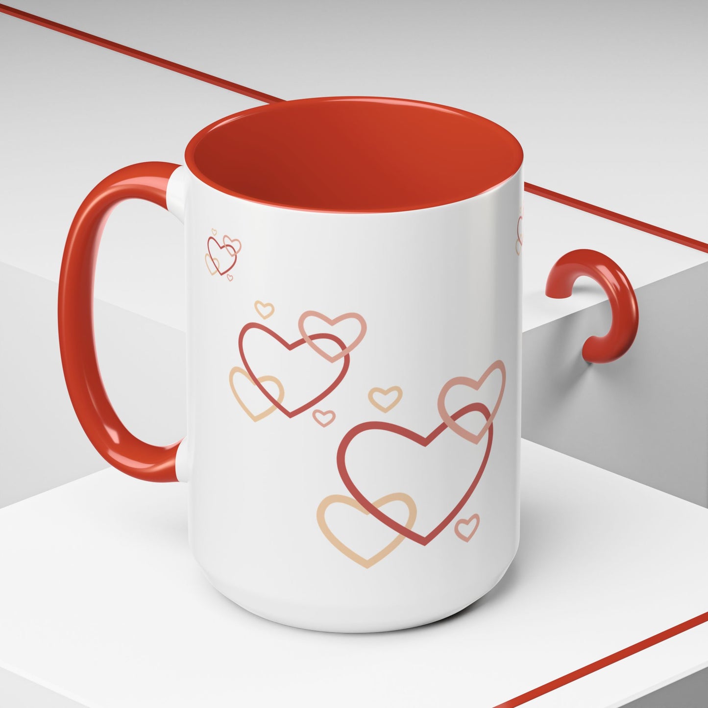 Love Heart Accent Coffee Mug