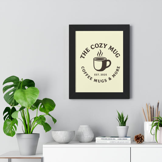 The Cozy Coffee Mug Poster, Perfect Coffee Lover Gift, Kitchen Decor Wall Art, Personalized Home Decor, Unique Gift for Coffee Lovers